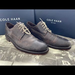 Cole Haan distressed oxfords